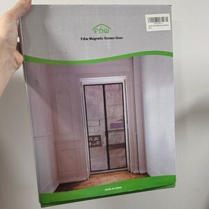 Black Magnetic Screen Door